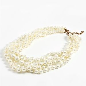 J. Crew Pearl Twisted Hammock Necklace